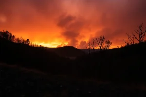 Unha fronte de lapas na Ribeira Sacra: 20 hectáreas queimadas en Taboada