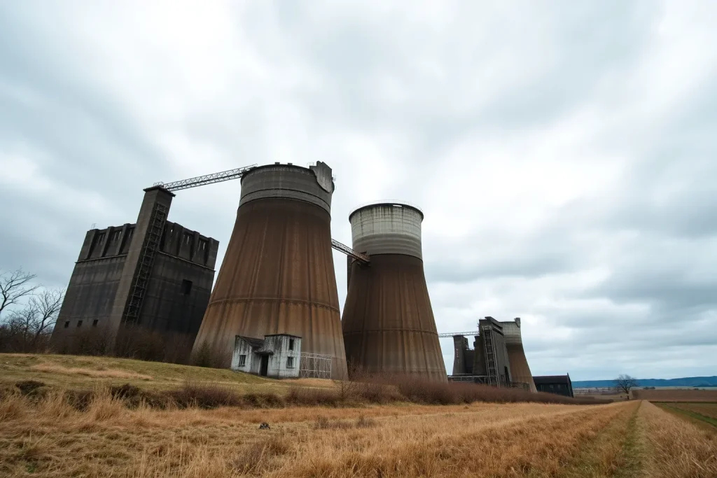 O ceo de As Pontes despexa: a voladura das torres que marcaron unha época