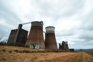O ceo de As Pontes despexa: a voladura das torres que marcaron unha época