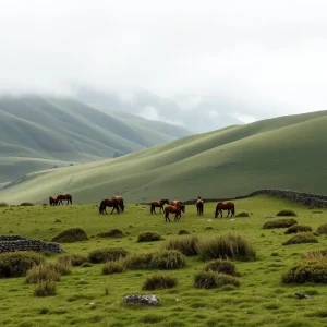 A rapa de Candaoso reúne a máis de 300 cabalos salvaxes no corazón de A Mariña lucense.