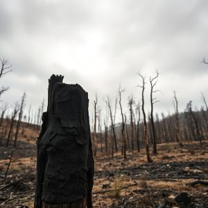 El fuego devora más de la mitad de doce concellos ourensanos en una década