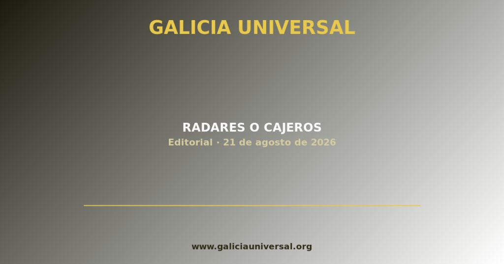 Editorial: Radares o cajeros