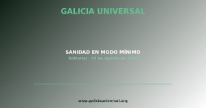 Editorial: Sanidad en modo mínimo