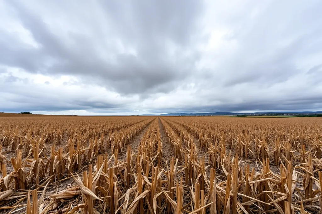 El cerrojo del clima: cientos de hectáreas de maíz perdidas en Mazaricos ante la