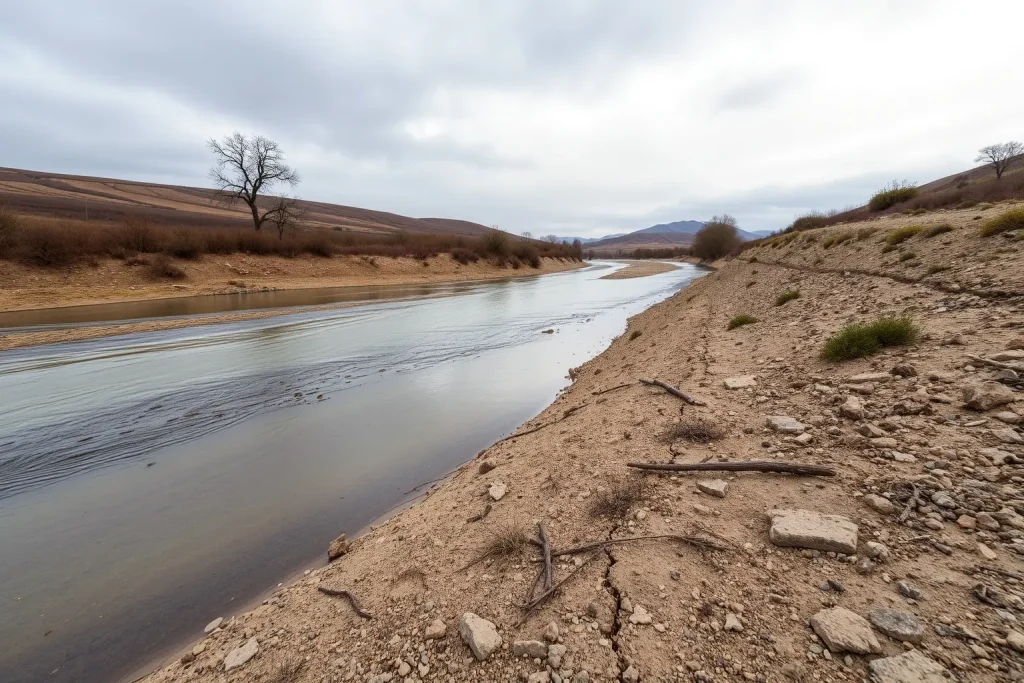 El río Belelle se seca: Neda, en Ferrolterra, sobrevive a base de camiones ciste