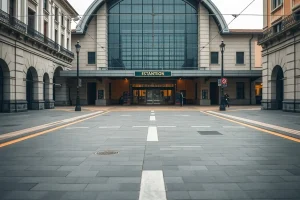 Un nudo burocrático mantiene cerrada al tráfico la calle de la estación de tren
