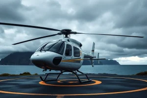 Un niño de 8 años, evacuado en helicóptero desde la illa de Ons hasta Vigo