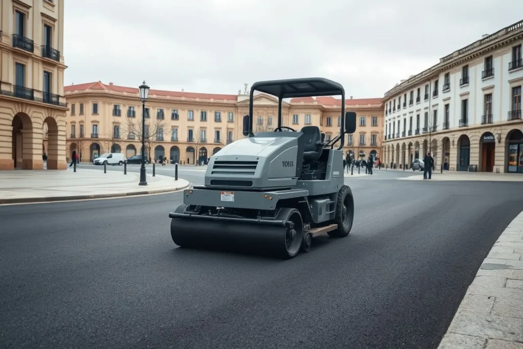 Pontevedra asfalta la Plaza de Galicia: cortes de tráfico y parada de bus trasla