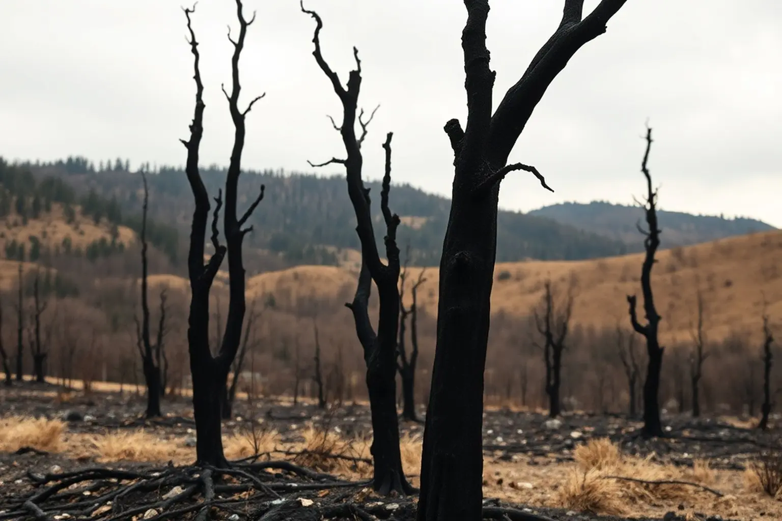 Estabilizado el incendio de Padrenda tras arrasar una veintena de hectáreas