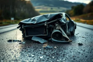 Colisión frontal na OU-536 deixa varios feridos en Pereiro de Aguiar