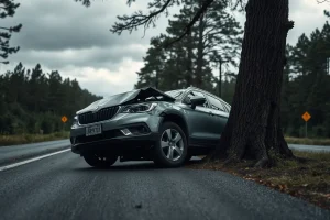 Accidente na OU-533: un ferido ao impactar contra unha árbore en O Bolo