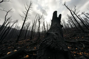 A Serra do Careón respira: estabilizado o lume de Palas de Rei tras devorar 20 hectáreas
