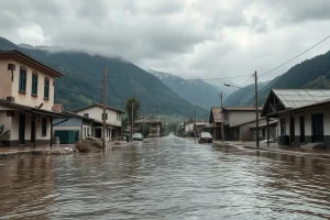 Dos muertas y dos niños heridos por riada y deslizamiento de tierras en Valdueza