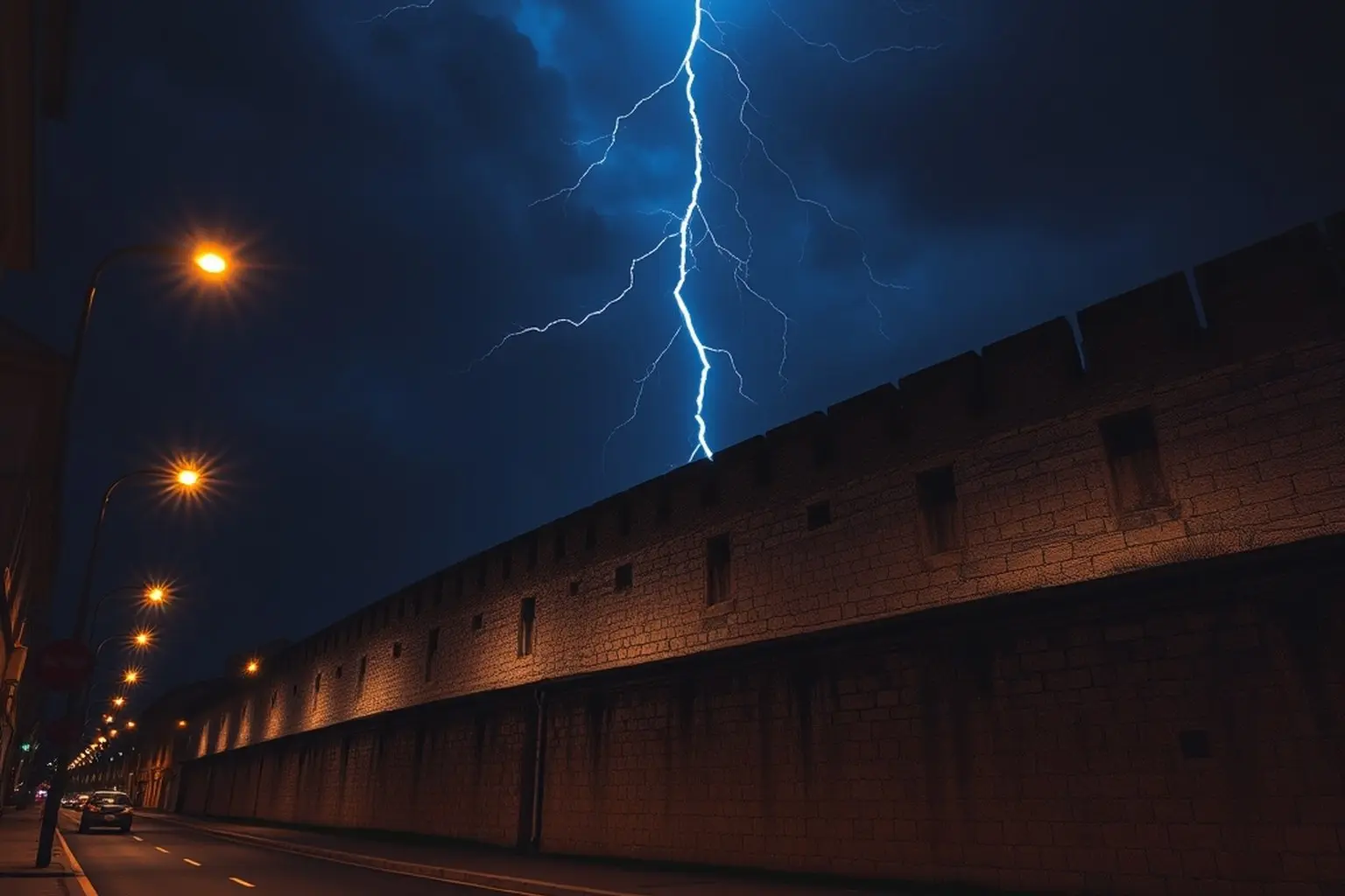 Lugo, a oscuras: una tormenta eléctrica fulmina el alumbrado en plena madrugada