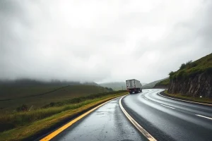Adelantamientos prohibidos con un tráiler en la N VI a su paso por Baralla: inve