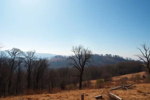 Calor asfixiante e risco extremo de incendio marcan o día do eclipse en Ourense