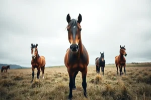 Catorce caballos sin dueño a un paso del centro de acogida en Castroverde