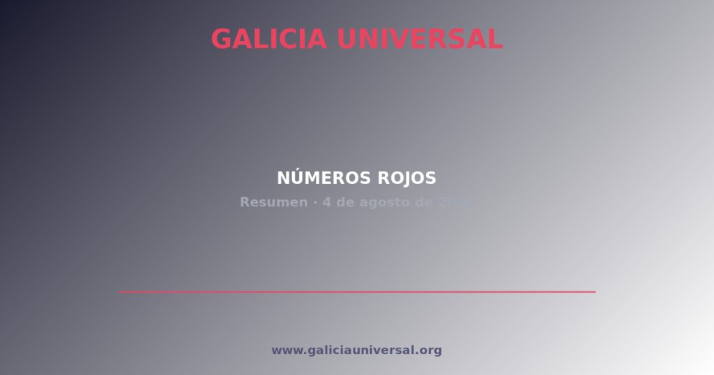 Resumen del día: Números rojos   4 agosto 2026