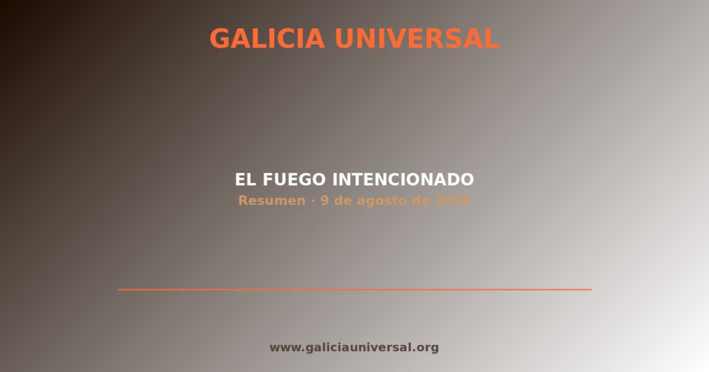 Resumen del día: Fuego intencionado   9 agosto 2026