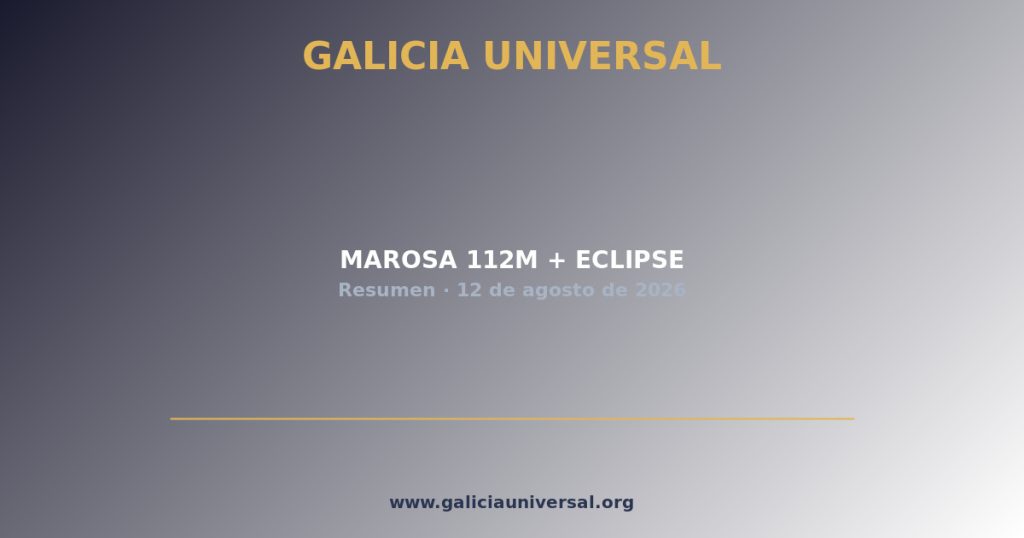 Resumen del día: Marosa vendida y eclipse   12 agosto 2026